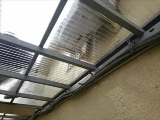 カーポート屋根のくすみ